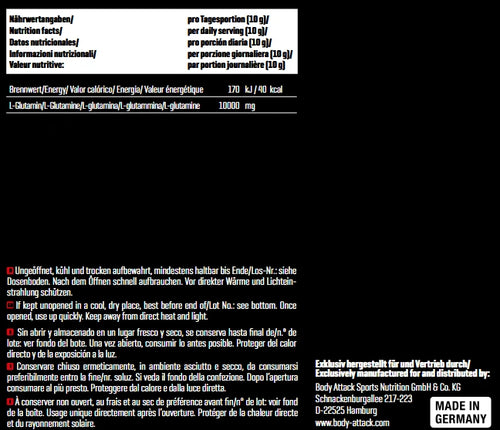 100% Pure L-Glutamine 1000g