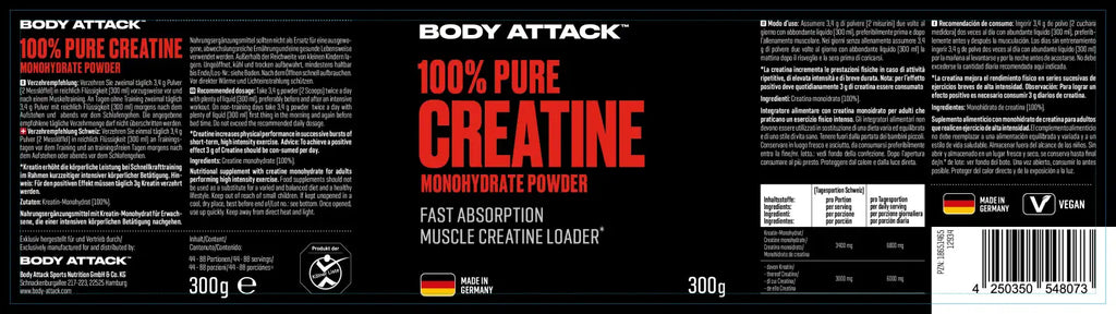 100% Creatine Monohydrate 300g