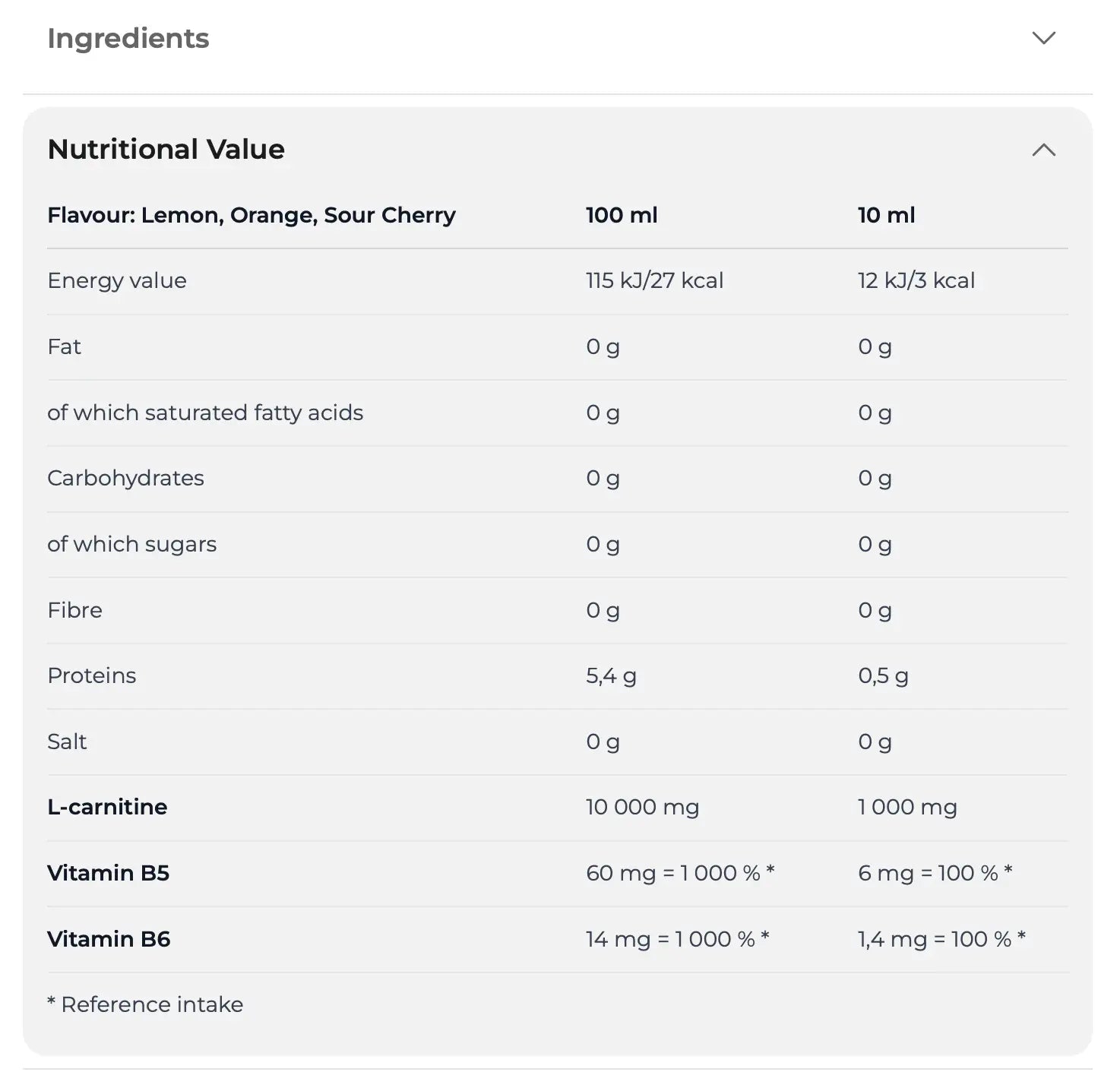 Carnitine 100 000 1000ml